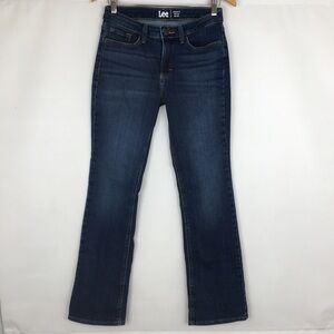 Lee Regular Fit Boot Cut Mid Rise Jeans Blue Women’s Size 4 M